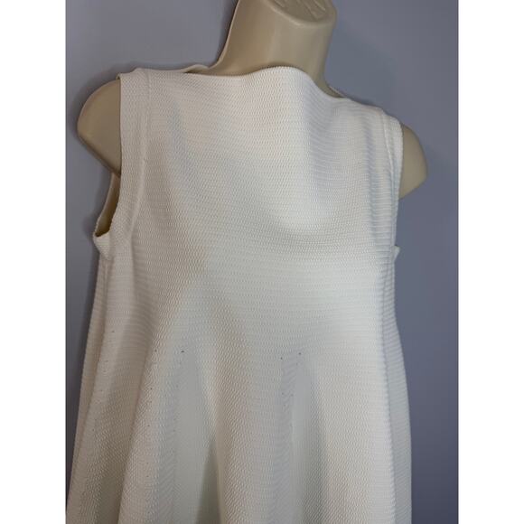 ALAIA Knitted Sleeveless Top Blouse Peplum Stretch Top White Women's 38 - 6 - Picture 6 of 11